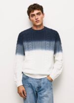 muškarci bijela perseo kabel pleteni jersey Pepe Jeans JZ8H851