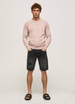 muškarci bjelilo ružičasto pamučni žersej s okruglim ovratnikom Pepe Jeans JZ8H863 - Slika 2
