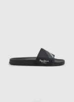 muškarci crno japanke za plažu s kliznom teksturom Pepe Jeans JZ8H1263