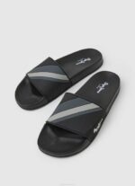muškarci crno japanke za plažu s kliznom teksturom Pepe Jeans JZ8H1263 - Slika 3