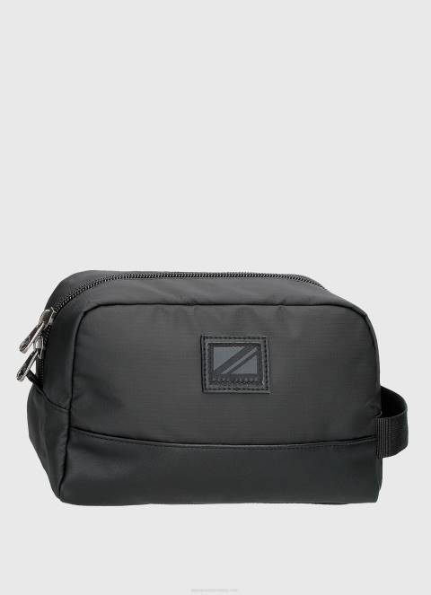 muškarci crno kožni novčanik preko cijelog logotipa Pepe Jeans JZ8H1296 - Slika 4