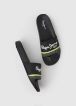 muškarci crno slider portobello japanke za plažu Pepe Jeans JZ8H1261 - Slika 2