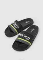 muškarci crno slider portobello japanke za plažu Pepe Jeans JZ8H1261 - Slika 3