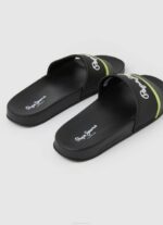 muškarci crno slider portobello japanke za plažu Pepe Jeans JZ8H1261 - Slika 4
