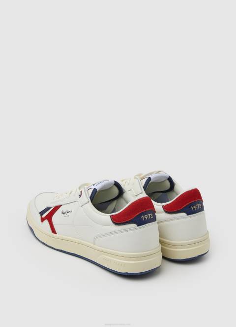 muškarci Crvena kore vintage kombinirane tenisice Pepe Jeans JZ8H1172 - Slika 4