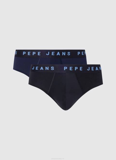 muškarci dulwich 2 pakiranja gaćica s tiskanim logotipom Pepe Jeans JZ8H1163 - Slika 1