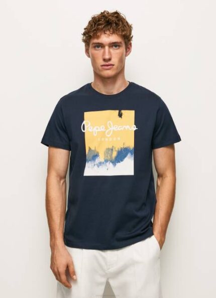 muškarci dulwich majica s printom logotipa Pepe Jeans JZ8H979