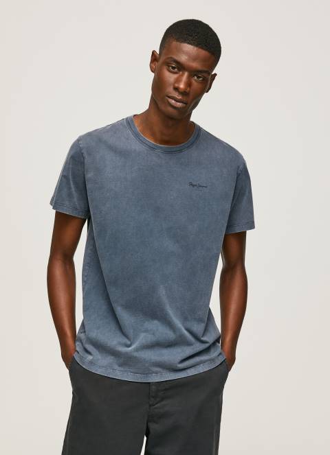 muškarci dulwich pamučna majica s otisnutim logotipom Pepe Jeans JZ8H948 - Slika 3