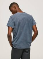 muškarci dulwich pamučna majica s otisnutim logotipom Pepe Jeans JZ8H948 - Slika 4