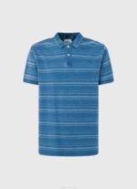 muškarci indigo pamučna polo majica s prugastim printom Pepe Jeans JZ8H1083 - Slika 5