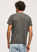 muškarci isprano crno isprana i ofarbana pamučna majica Pepe Jeans JZ8H941 - Slika 3