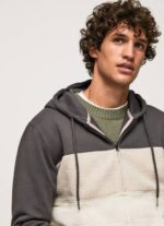 muškarci isprano crno pamučni džemper s patentnim zatvaračem Pepe Jeans JZ8H892 - Slika 3