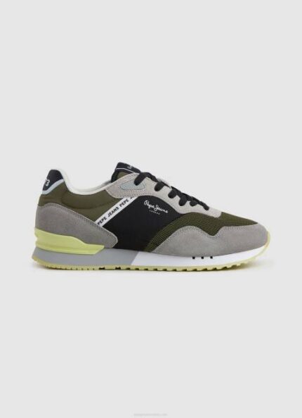 muškarci kaki zelena london one kombinirane tenisice Pepe Jeans JZ8H1223