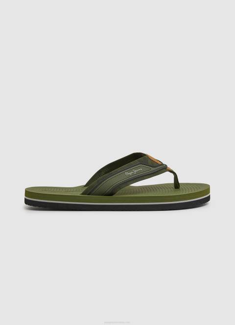 muškarci kaki zelena South Beach Camu Beach japanke Pepe Jeans JZ8H1280 - Slika 1