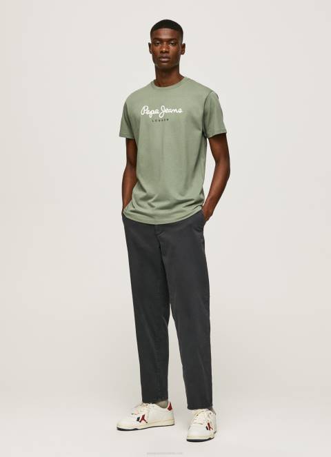 muškarci lijevanje pamučna majica s otisnutim logotipom Pepe Jeans JZ8H920 - Slika 2