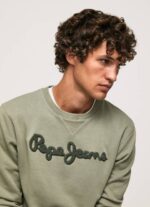 muškarci lijevanje pamučni džemper s izvezenim logotipom Pepe Jeans JZ8H874 - Slika 3