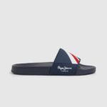 muškarci mornarica japanke za plažu s kliznom teksturom Pepe Jeans JZ8H1264