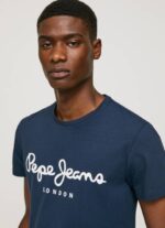 muškarci mornarica pamučna majica kratkih rukava Pepe Jeans JZ8H1005 - Slika 2