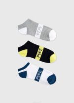 muškarci multi 3 paketa čarapa za gležnjeve Pepe Jeans JZ8H1150
