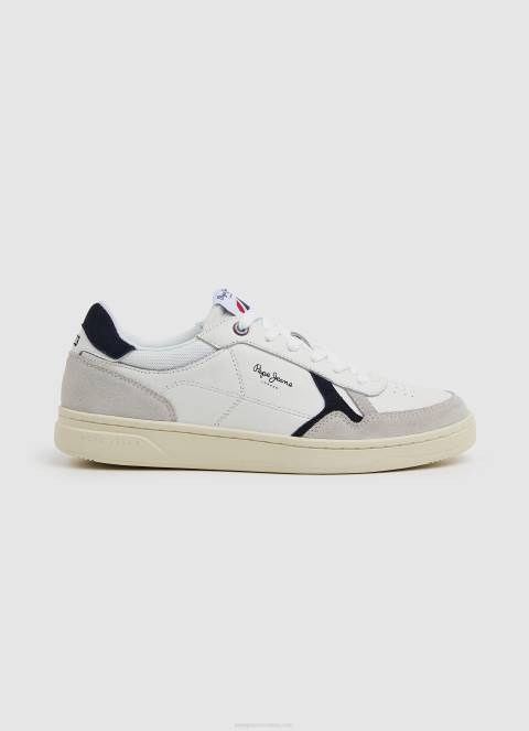 muškarci prljavo bijelo kore combi kombinirane tenisice Pepe Jeans JZ8H1169 - Slika 1