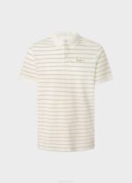 muškarci prljavo bijelo polo majica s prugastim printom Pepe Jeans JZ8H1092 - Slika 5