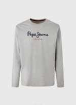 muškarci sivi lapor pamučna majica s otisnutim logotipom Pepe Jeans JZ8H1017 - Slika 4