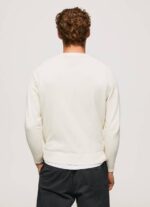 muškarci slonovača pamučni žersej s okruglim ovratnikom Pepe Jeans JZ8H865 - Slika 4