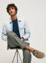 muškarci tamni kamen turističke klaik kožne tenisice Pepe Jeans JZ8H1247
