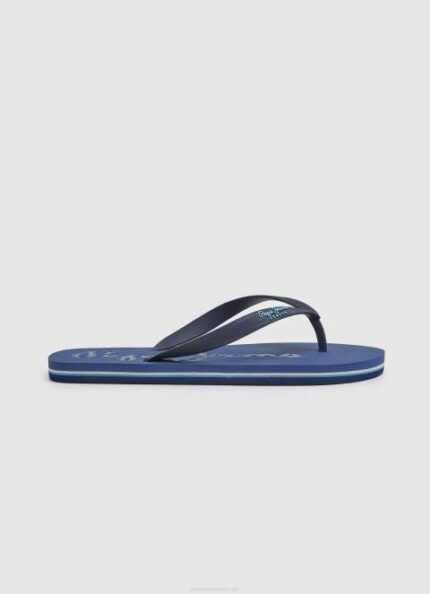 muškarci tamni traper bay beach japanke za plažu logo Pepe Jeans JZ8H1277