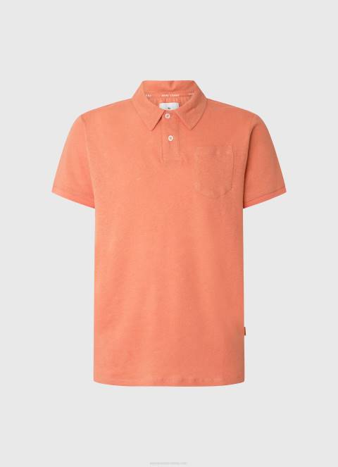 muškarci tikvica naranča polo majica s prugastim printom Pepe Jeans JZ8H1091 - Slika 4