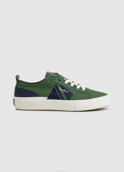 muškarci vojnička maslina allen flag vulkanizirane tenisice Pepe Jeans JZ8H1205