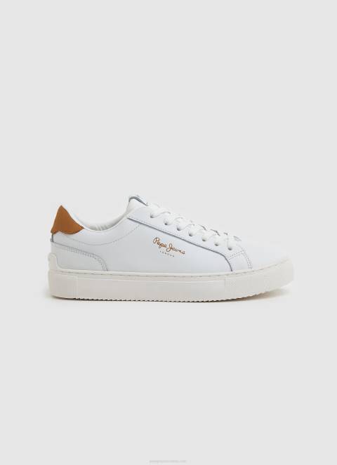 zene_bijela_adams_basic_kozne_tenisice_pepe_jeans_jz8h585.jpg žene bijela adams basic kožne tenisice Pepe Jeans JZ8H585 - Slika 1