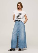 žene bijela majica s printom fotografija Pepe Jeans JZ8H387 - Slika 2