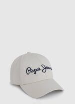 žene bijela osnovna kapa s izvezenim logotipom Pepe Jeans JZ8H782