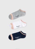 žene bijela sandi 3 kom čarapa Pepe Jeans JZ8H561 - Slika 4