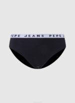 žene crno klasične gaćice s otisnutim logom Pepe Jeans JZ8H539