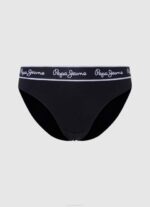 žene crno klasične gaćice s otisnutim logom Pepe Jeans JZ8H550