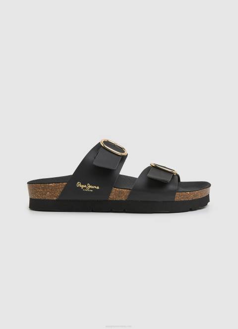 zene_crno_oban_anatomske_sandale_pepe_jeans_jz8h653.jpg žene crno oban anatomske sandale Pepe Jeans JZ8H653 - Slika 1