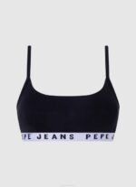 žene crno pamučni sportski grudnjak Pepe Jeans JZ8H567