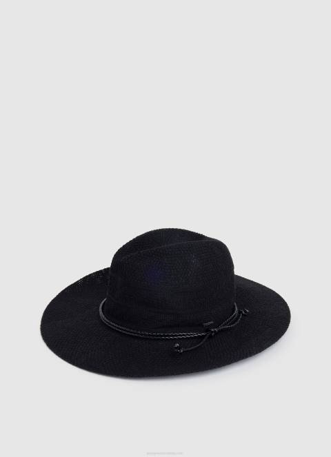 zene_crno_prozracni_sesir_sirokog_oboda_pepe_jeans_jz8h776.jpg žene crno prozračni šešir širokog oboda Pepe Jeans JZ8H776 - Slika 1