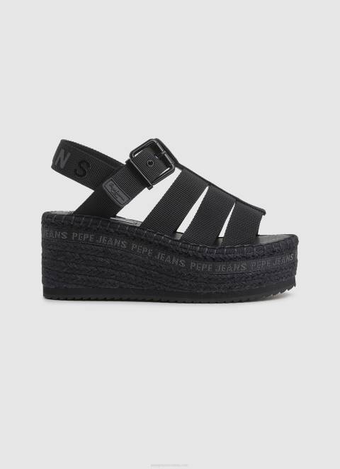 zene_crno_witney_suncane_sandale_na_klin_pepe_jeans_jz8h647.jpg žene crno witney sunčane sandale na klin Pepe Jeans JZ8H647 - Slika 1