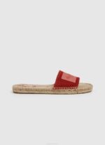 žene crvena dalija siva berry kožne sandale Pepe Jeans JZ8H679