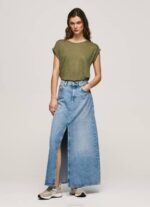 žene domet lanena majica s rukavima na rukavima Pepe Jeans JZ8H439 - Slika 4