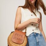 žene duhan ručno rađena torbica od pruća Pepe Jeans JZ8H716
