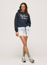 žene dulwich pamučni džemper s izvezenim logotipom Pepe Jeans JZ8H268 - Slika 2