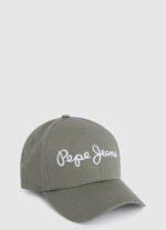žene harvard kaki osnovna kapa s izvezenim logotipom Pepe Jeans JZ8H783