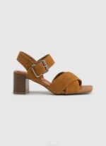 žene konjak altea basic sandale od brušene kože Pepe Jeans JZ8H649