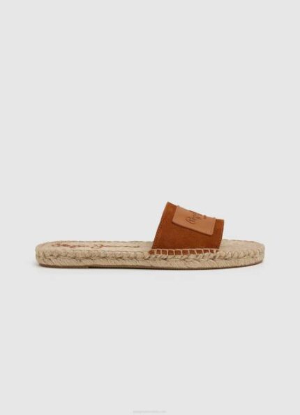 žene konjak siva berry kožne sandale Pepe Jeans JZ8H682