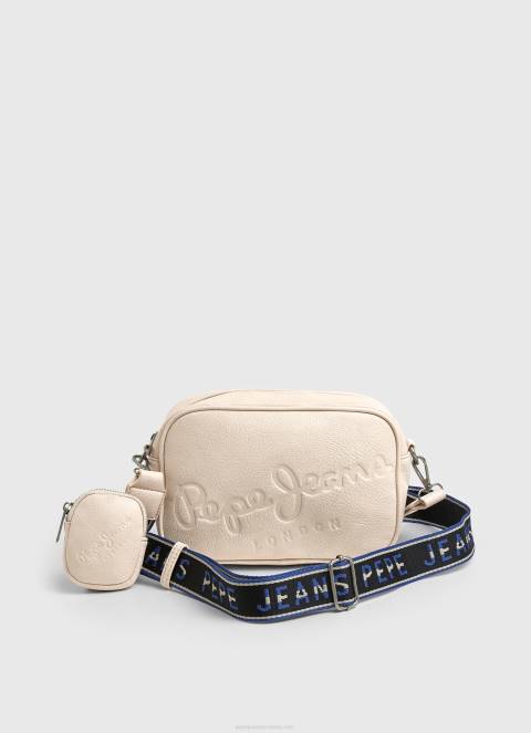 žene mlaćenica maksi torba preko ramena s utisnutim logotipom Pepe Jeans JZ8H712 - Slika 2