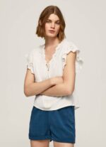 žene mousse pamučna bluza s otvorenim detaljima Pepe Jeans JZ8H342 - Slika 3